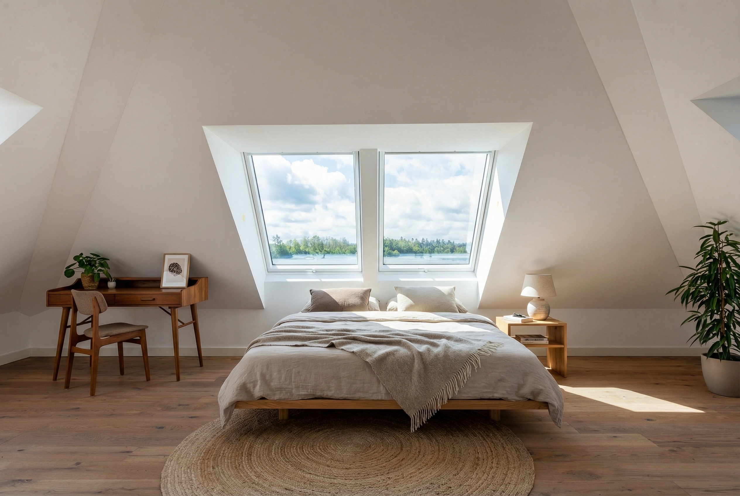 Schlafzimmer im Dachgeschoss