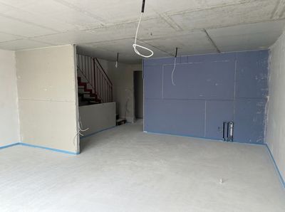 Innenraum im Rohbau