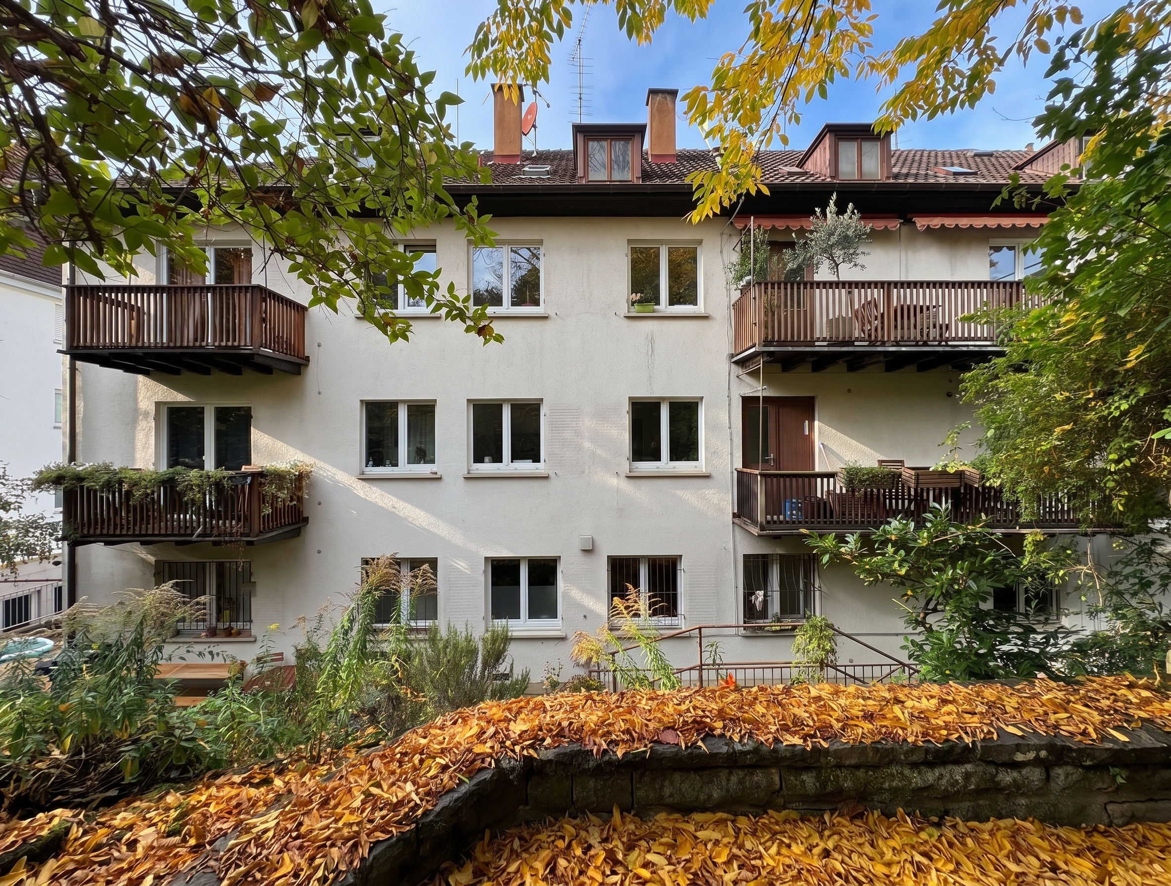 Rückansicht Gebäude