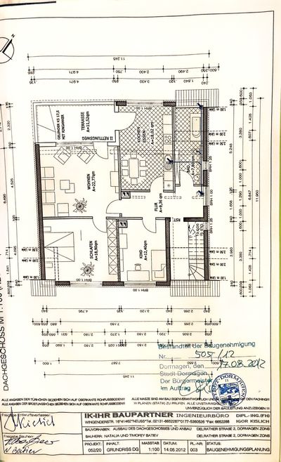 4-Zimmer-Dachgeschosswohnung mit Terrasse