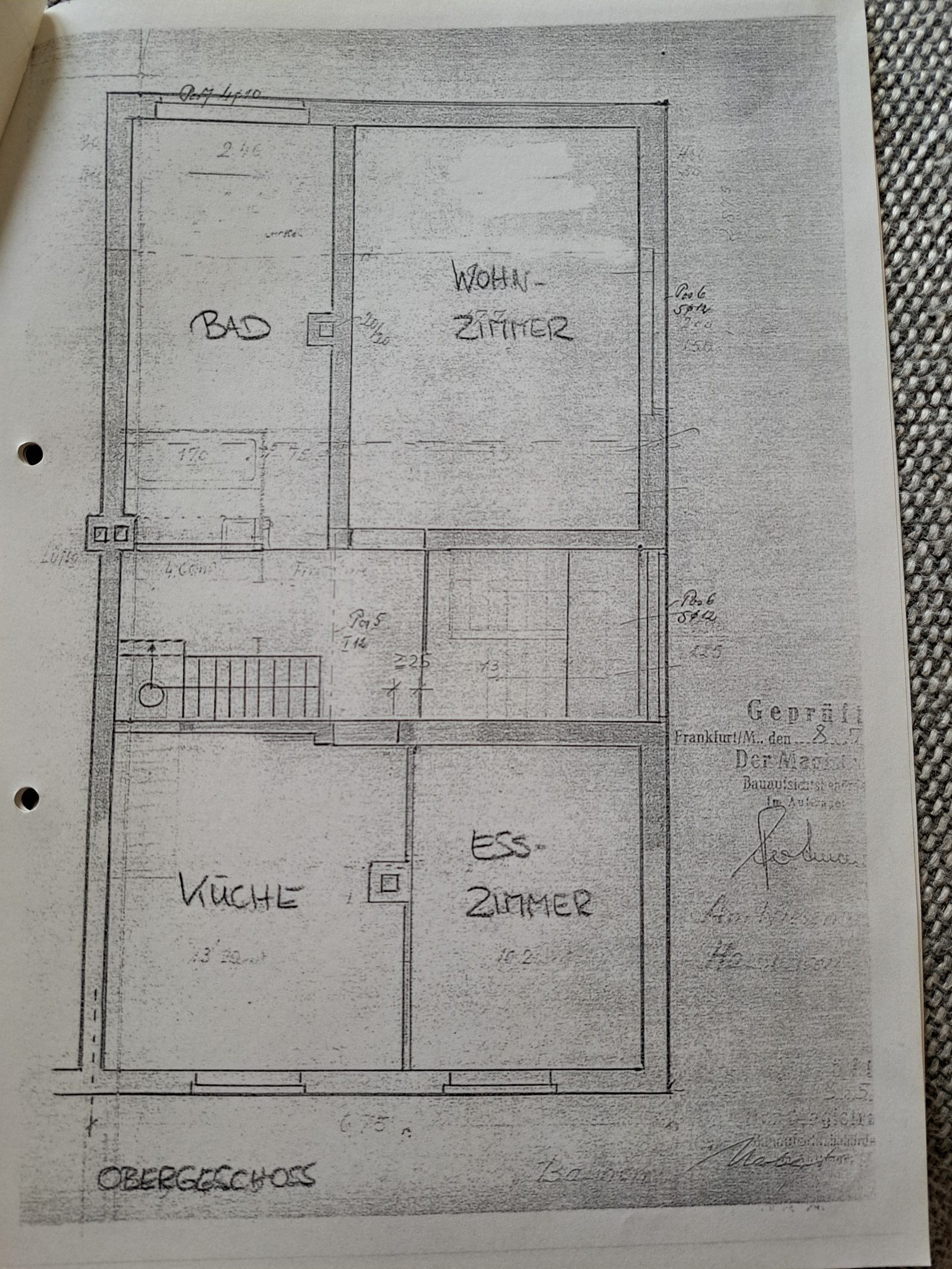 Grundriss - 3-Zimmer-Wohnung im Obergeschoss