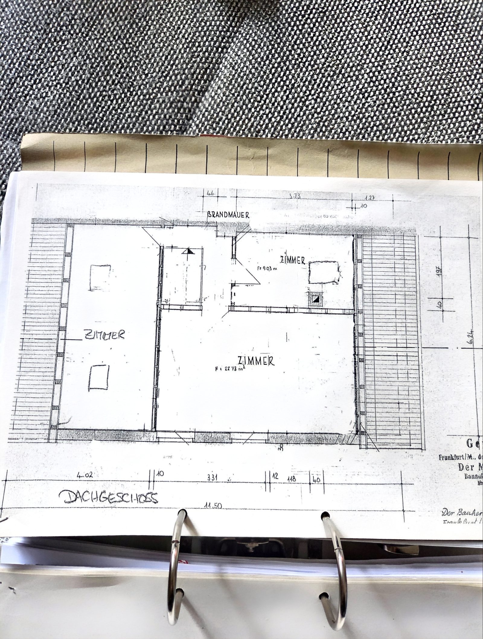 Grundriss - 3-Zimmer-Wohnung im Dachgeschoss
