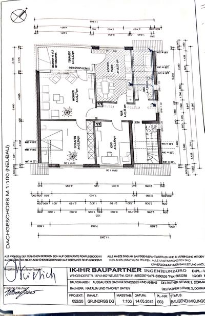 Moderne 3-Zimmer-Dachgeschosswohnung mit Terrasse