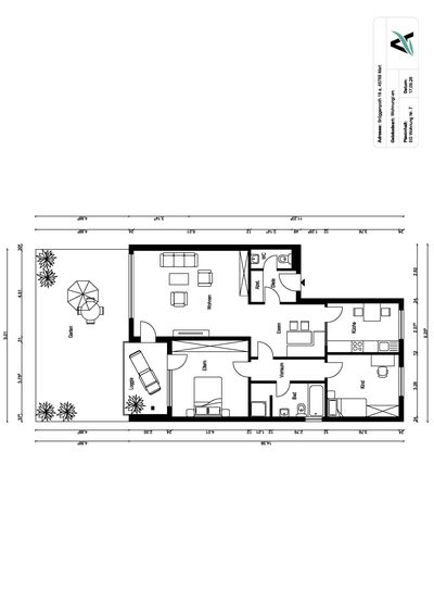 Moderne 3-Zimmer-Erdgeschosswohnung mit Loggia und Garten