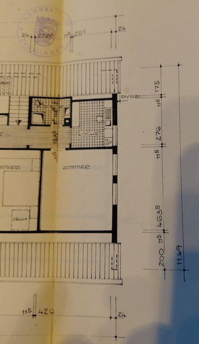Dachgeschosswohnung mit Gauben und Schrägen