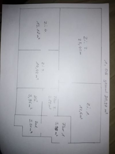 4-Zimmer-Wohnung im 1. Obergeschoss